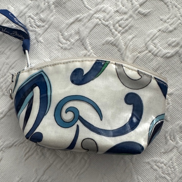Vera Bradley Blue and Green Patterned Pouch - Picture 3 of 3